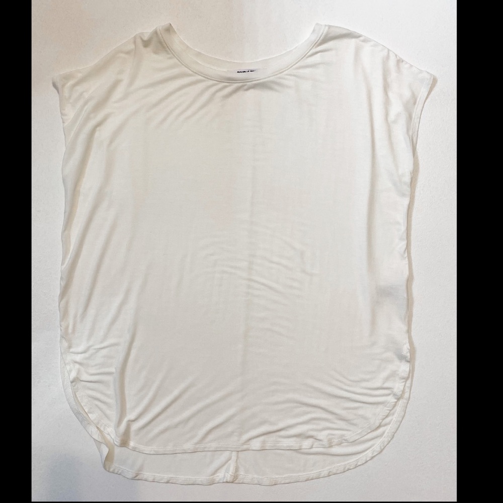 White workout tee